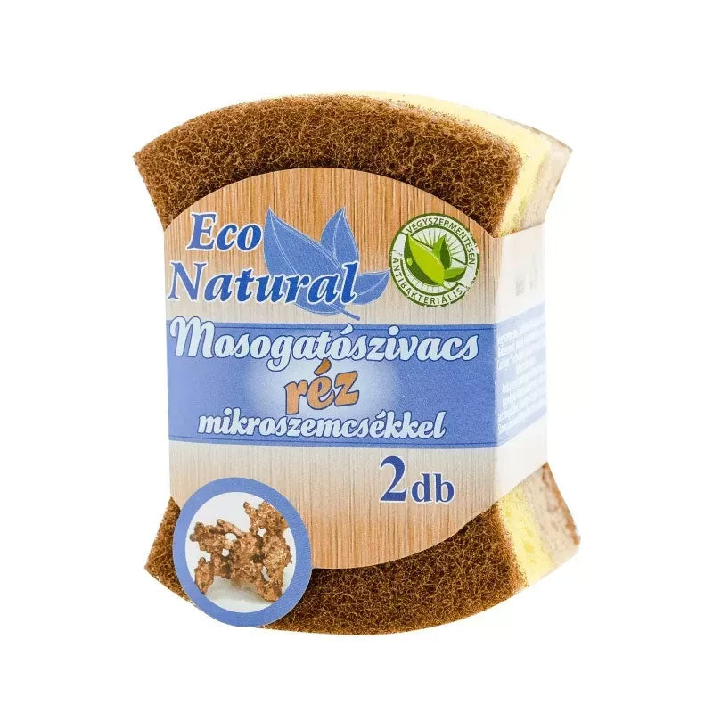Mosogatószivacs réz mikroszemcsékkel 2db Eco Natural