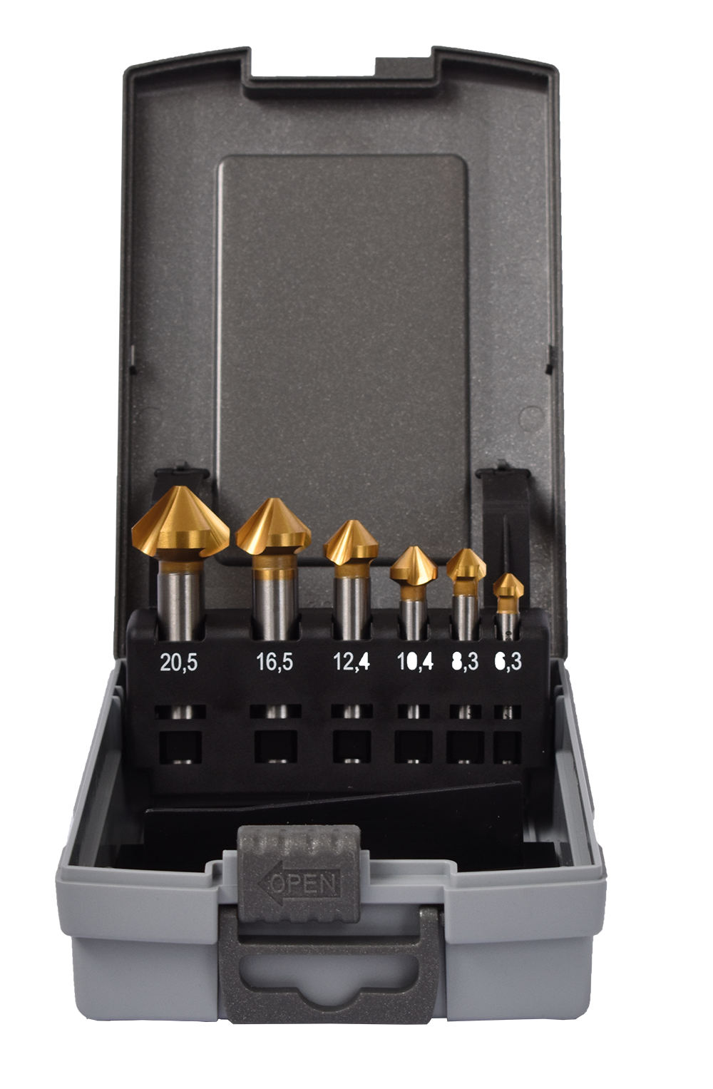 HSS köszörült kúpos süllyesztő készlet (6 részes)