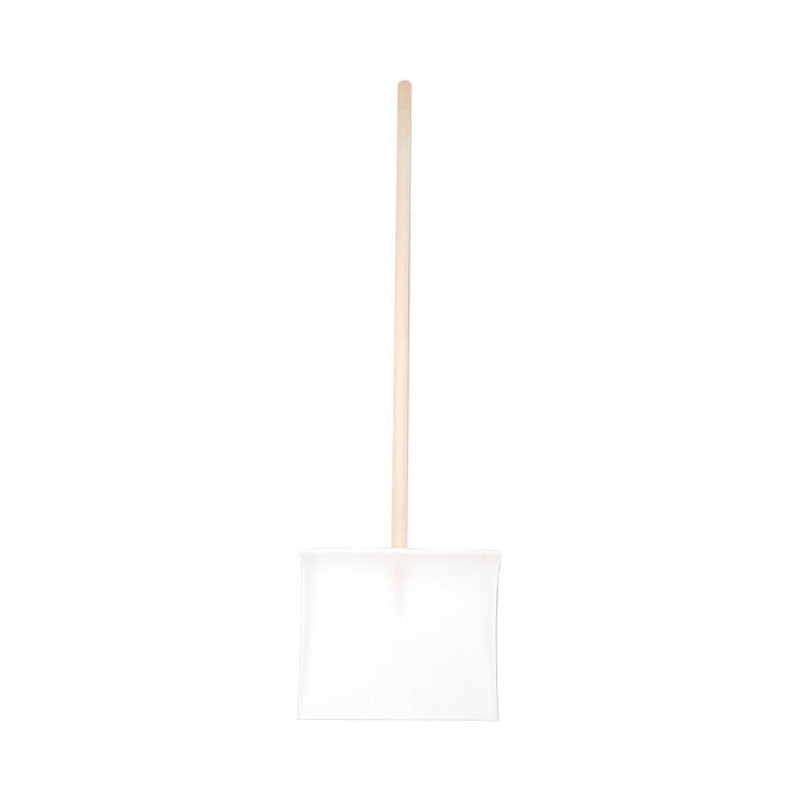 Hólapát műanyag 400mm fehér 120cm fa nyéllel