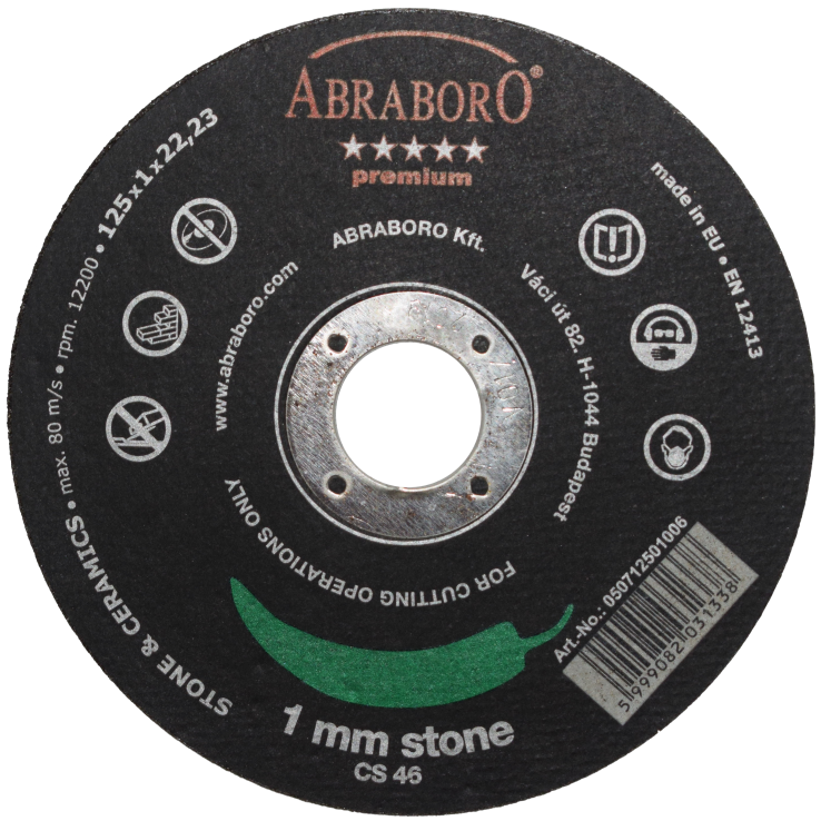 ABRABORO® Chili premium kővágó korong