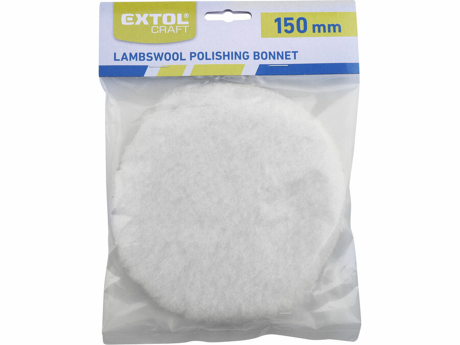 Extol Tépőzáras polír korong, szintetikus gyapjú, O 150mm