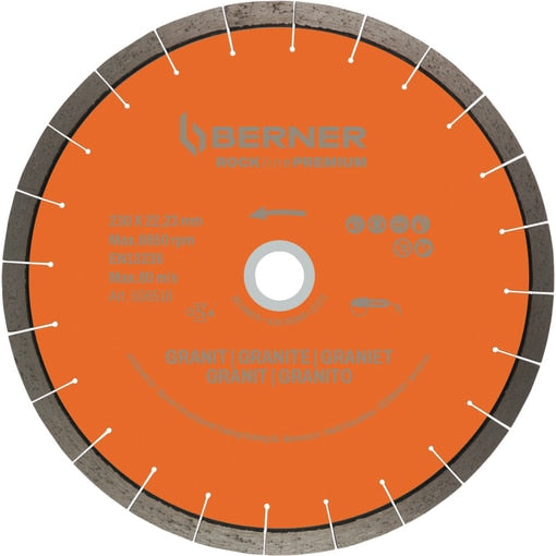 Berner Gyémánt vágókorong gránithoz ROCKline Premium