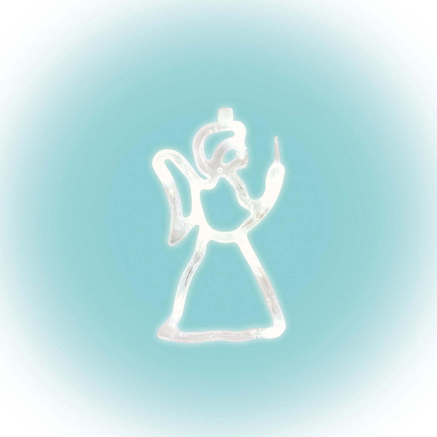 Home KID 413 angyal ablakdísz, 8 db LED, öntapadós elemtartó