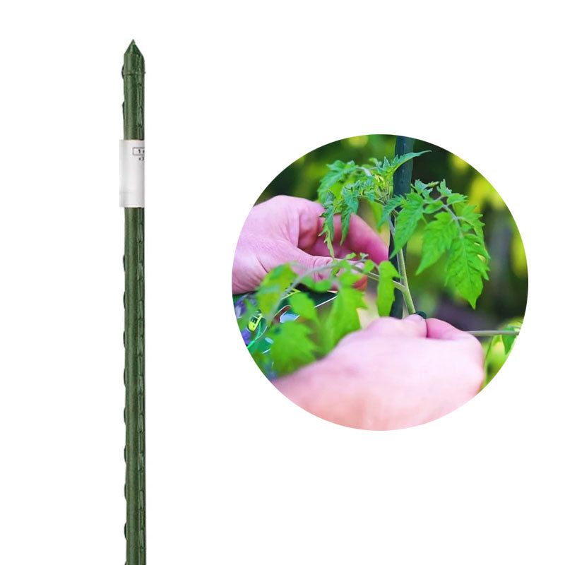 Acélkaró műanyag bevonatú 8mm 0,9m zöld Steel Plast