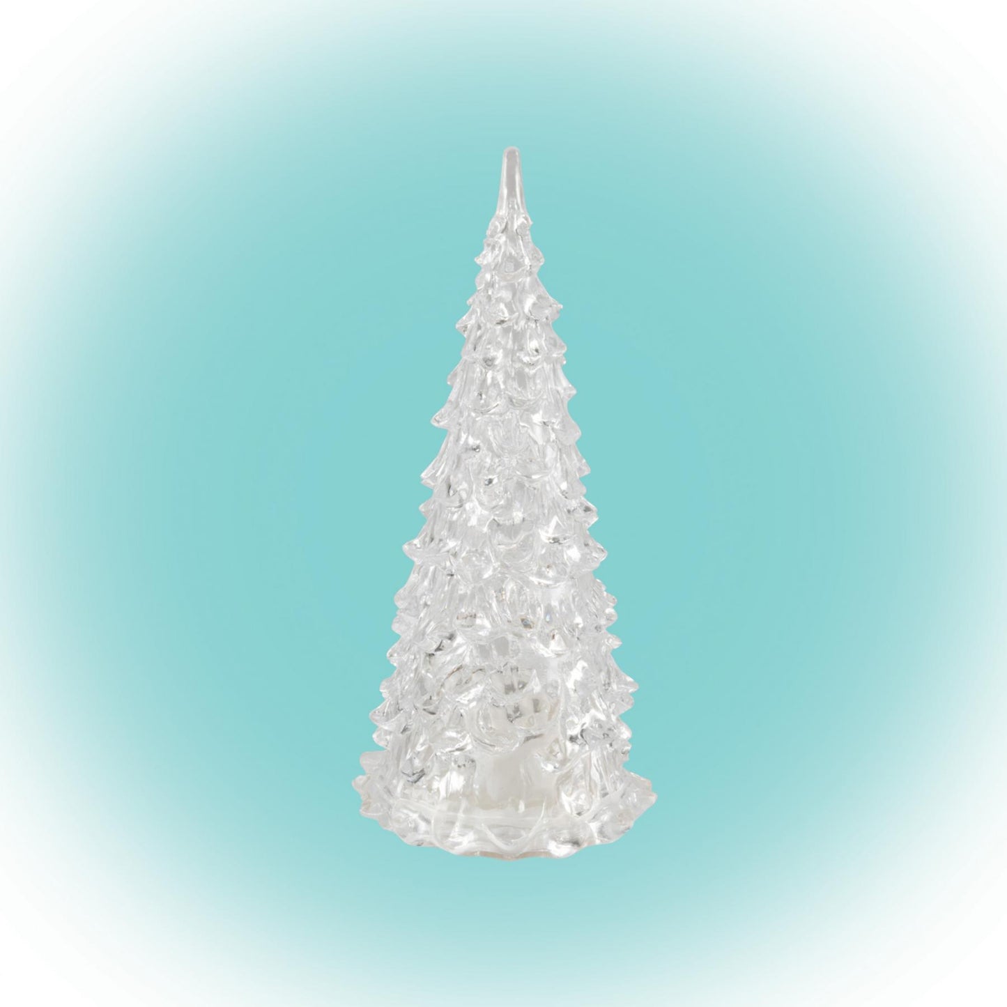 Home CDM 12 LED-es fenyőfa asztali dísz, 12cm, 3D akril dekoráció