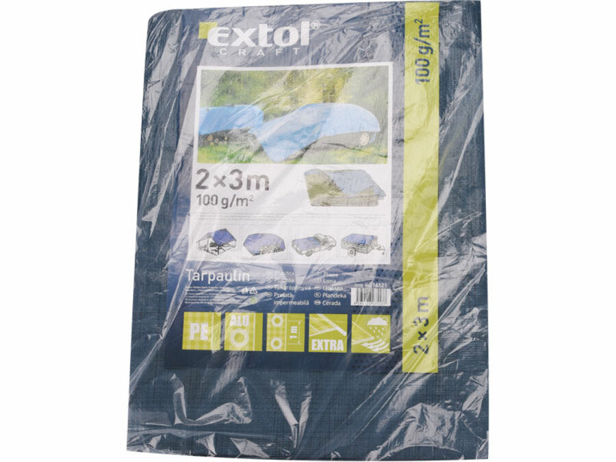 Extol Takaróponyva, vízálló, közepes erősségű 100g/m2, 3x5m, PE