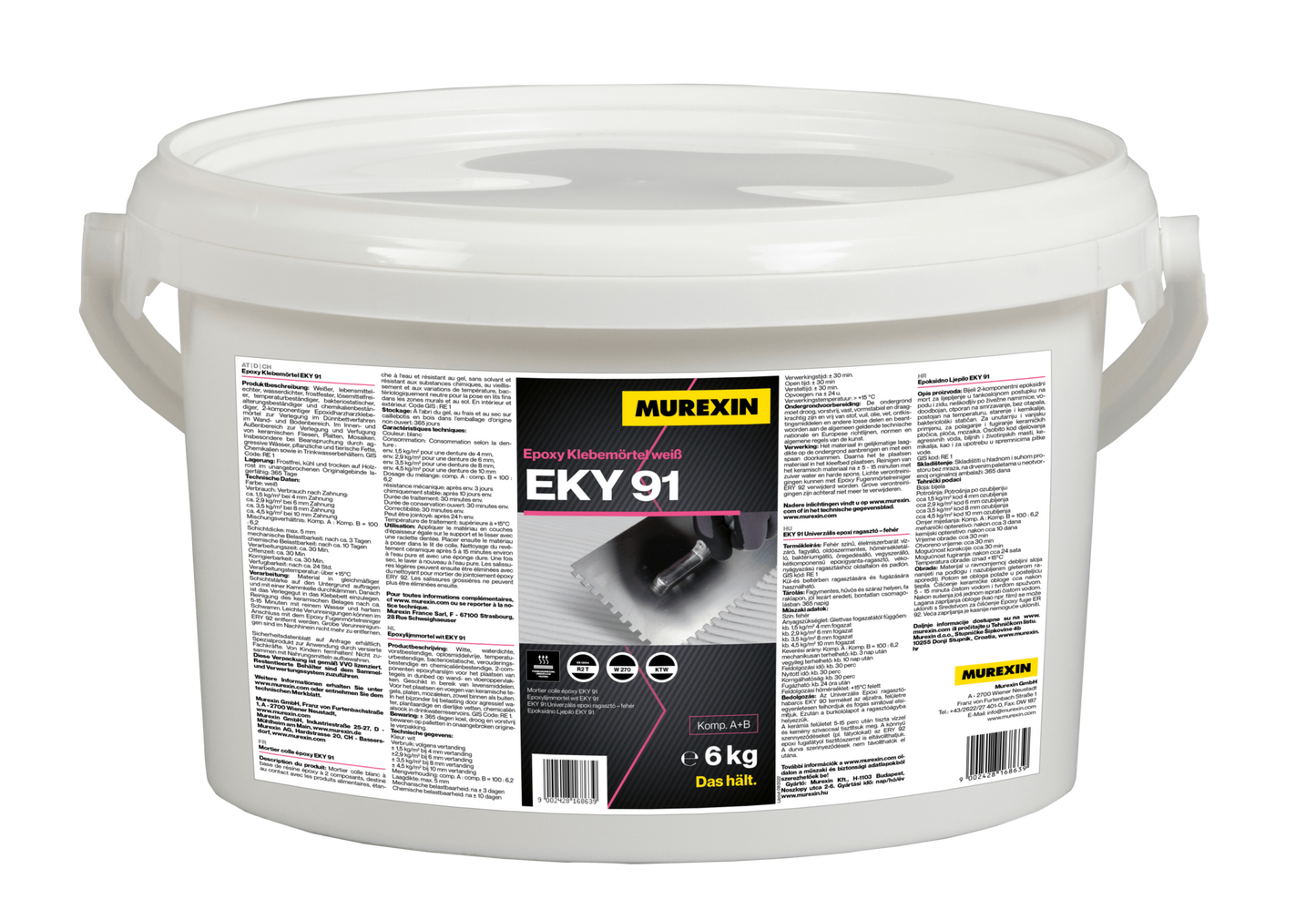 Murexin EKY 91 Univerzális epoxi ragasztó – fehér