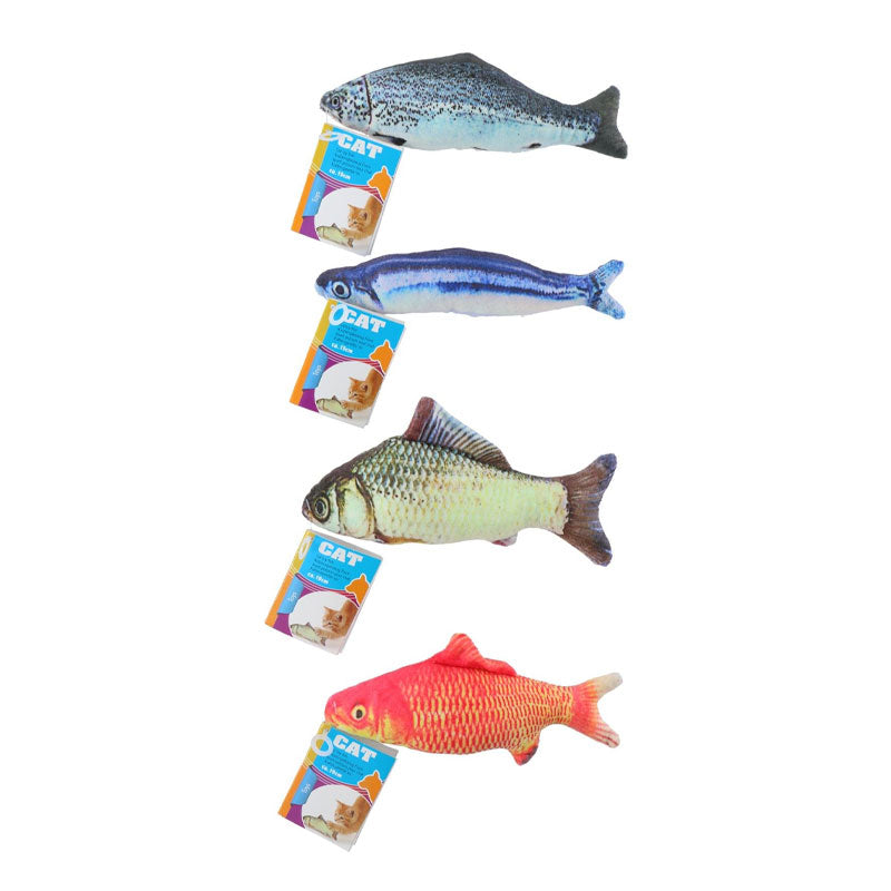 Macskajáték hal 19cm plüss Pet Toys