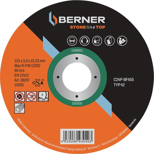 Berner Vágókorong kőhöz STONEline Top