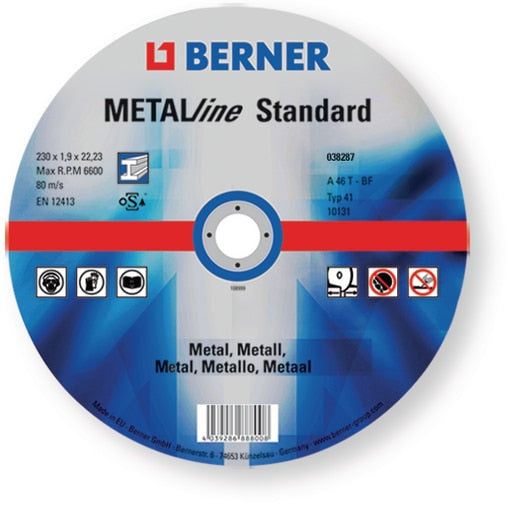Berner Vágókorong fémhez METALline Standard