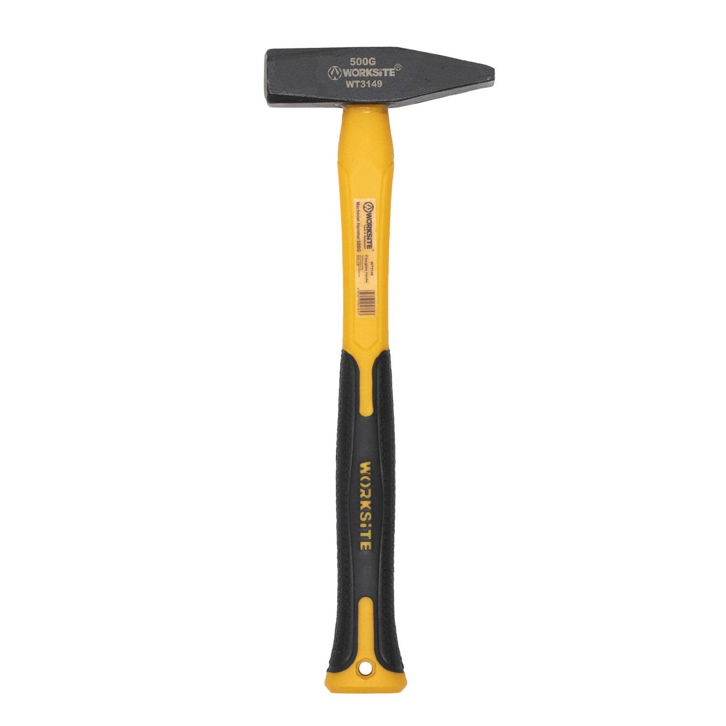 WORKSITE WT3149 kalapács, 500g, 370mm hosszú, üvegszálas gumírozott nyél