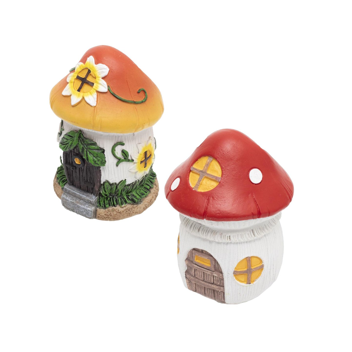 HOME MX675 napelemes gombaház kerti lámpa, 1db melegfehér LED, 12db/display, cserélhető akkumulátor, műgyanta alapanyag