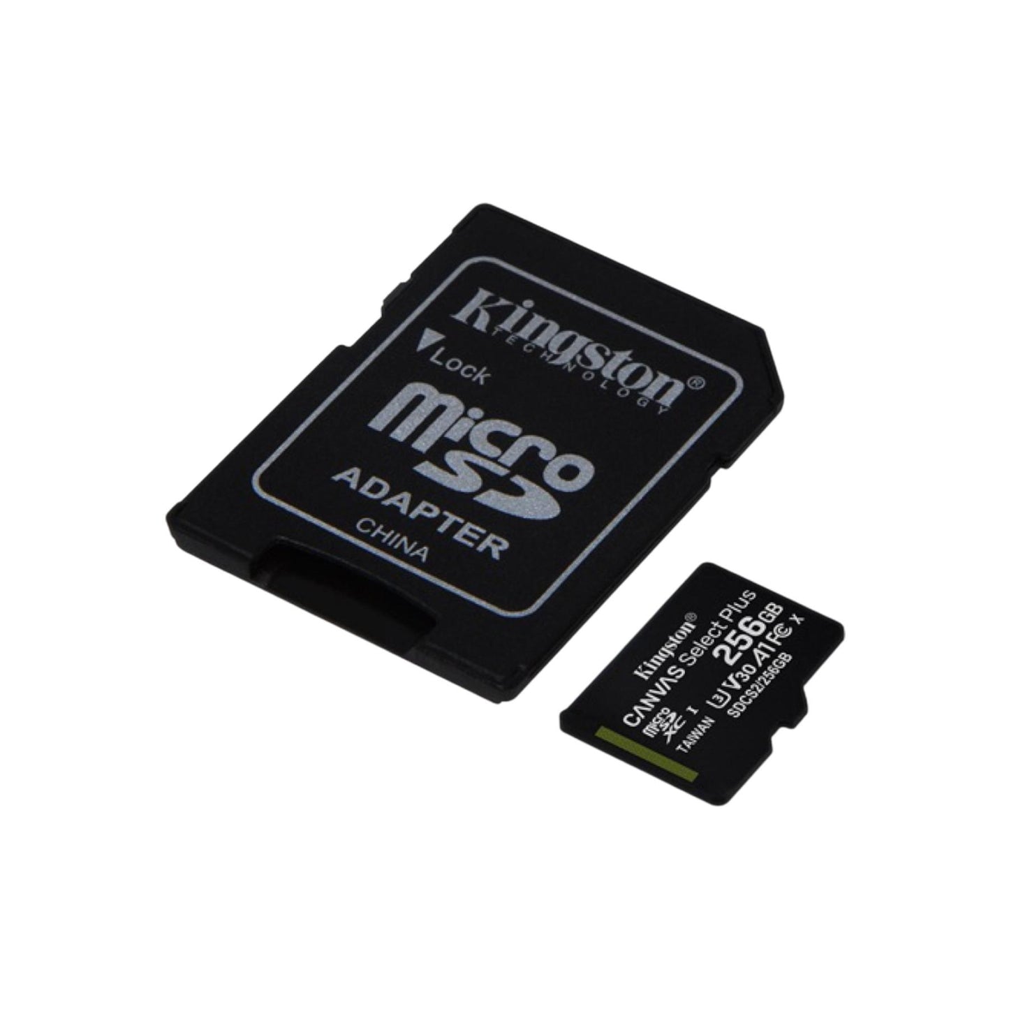 Kingston Canvas Select Plus SDCS2/256 microSDHC memóriakártya, 256GB, Class 10, olvasási sebesség: 100 MB/s
