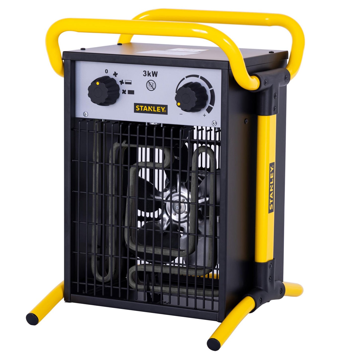 STANLEY SXJH203000E fűtőtest, 3000 W, 2 fokozat, fém ház, termosztát, IPX4 védelem, túlmelegedés elleni védelem