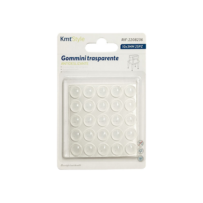 Padlóvédő szilikon öntapadós 10x3mm 25db-os kör KMT (12db/karton)