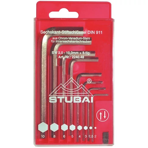 STUBAI Imbuszkulcs klt. PVC tokban