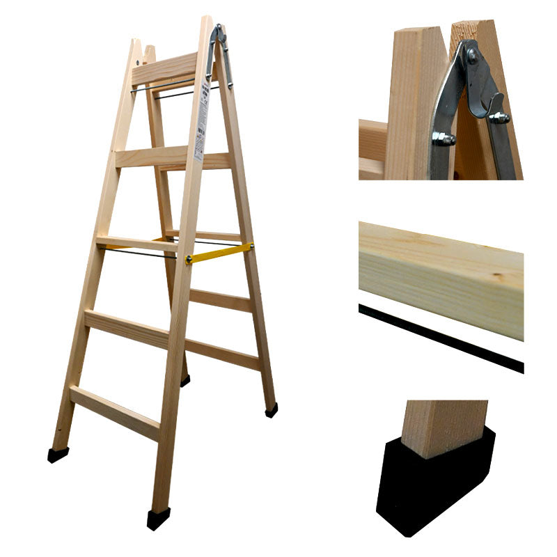 Létra fa 5 fokos festő profi Wtools