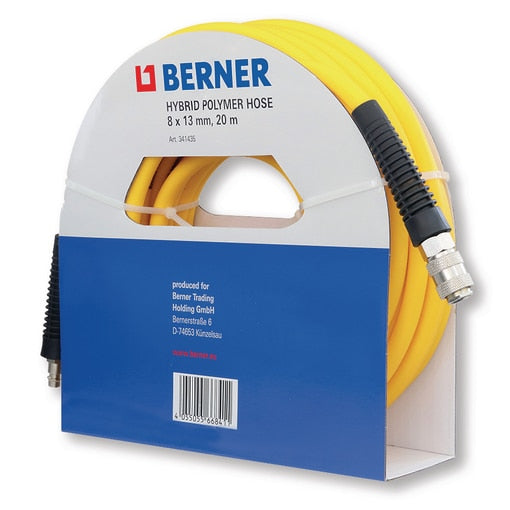 Berner SAFETY+ felszerelt hibrid-polimer sűrített levegő tömlő
