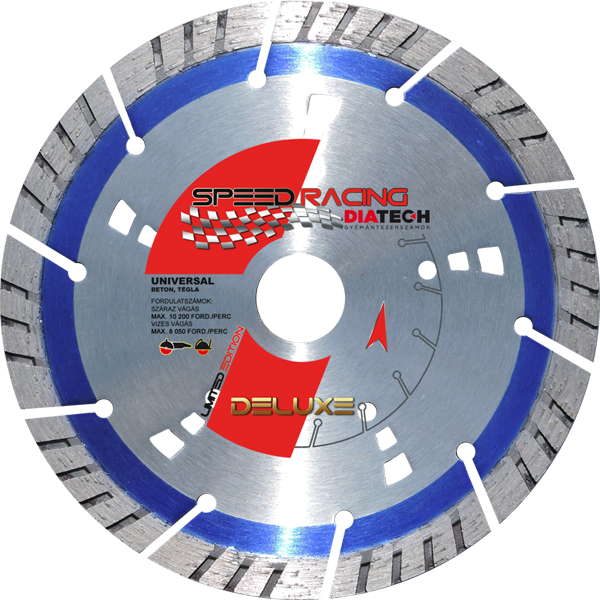 Speed Racing Slant turbó 150x22,2x10 mm gyémánt vágótárcsa, univerzális
