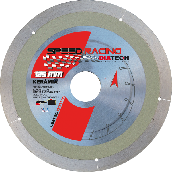 Speed Racing csempe 125x7x22,23 mm gyémánt vágótárcsa, univerzális, barkács