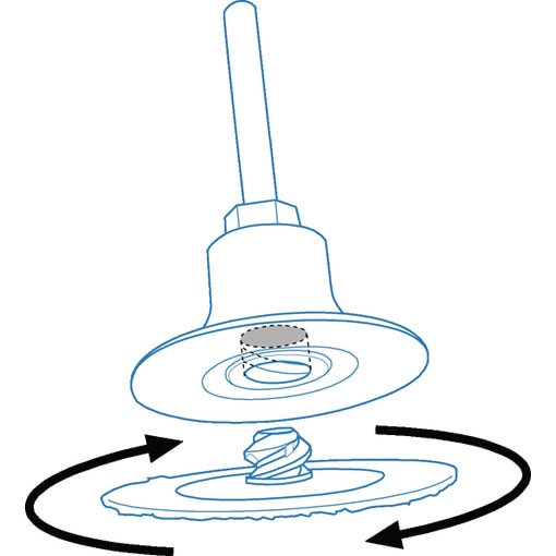Berner 3M® Roloc® mini tisztítókorong gyorskioldó rendszerrel