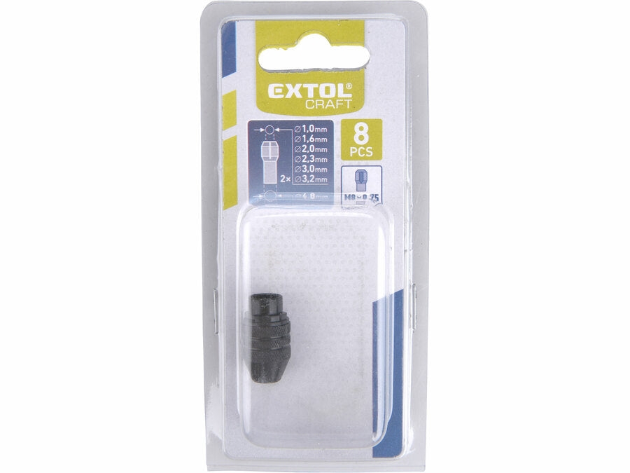 Extol Gyorstokmány, mini, befogás: 0,1-3,4 mm, M8×0,75 mm