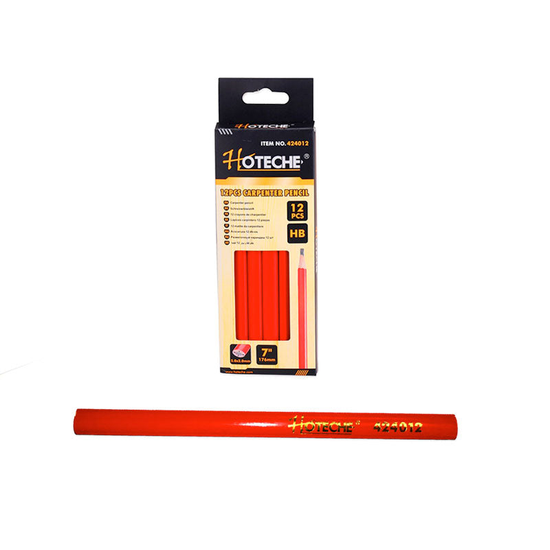 Ácsceruza 18cm fára papírra kartonra 12db piros Hoteche