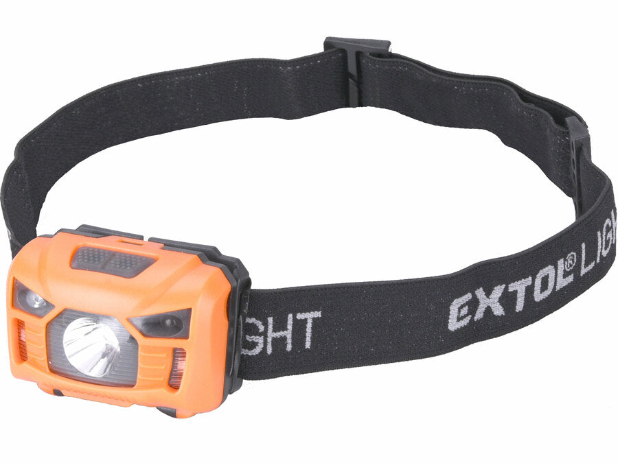 Extol Fejlámpa 100lm, tölthető, USB, 3W LED