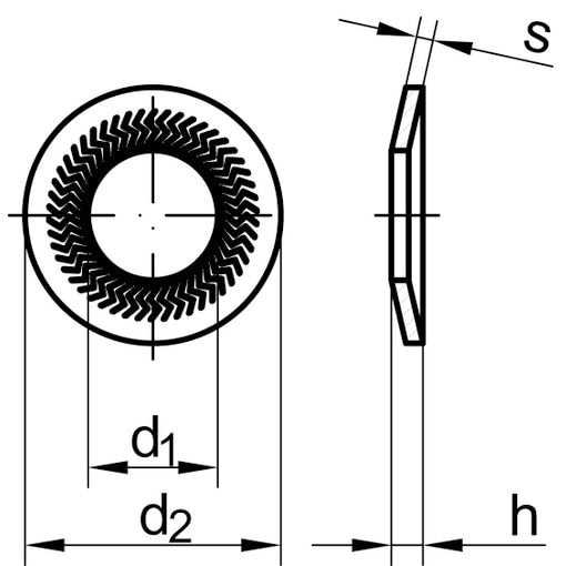 Berner Teckentrup biztosító alátét Teckentrup
