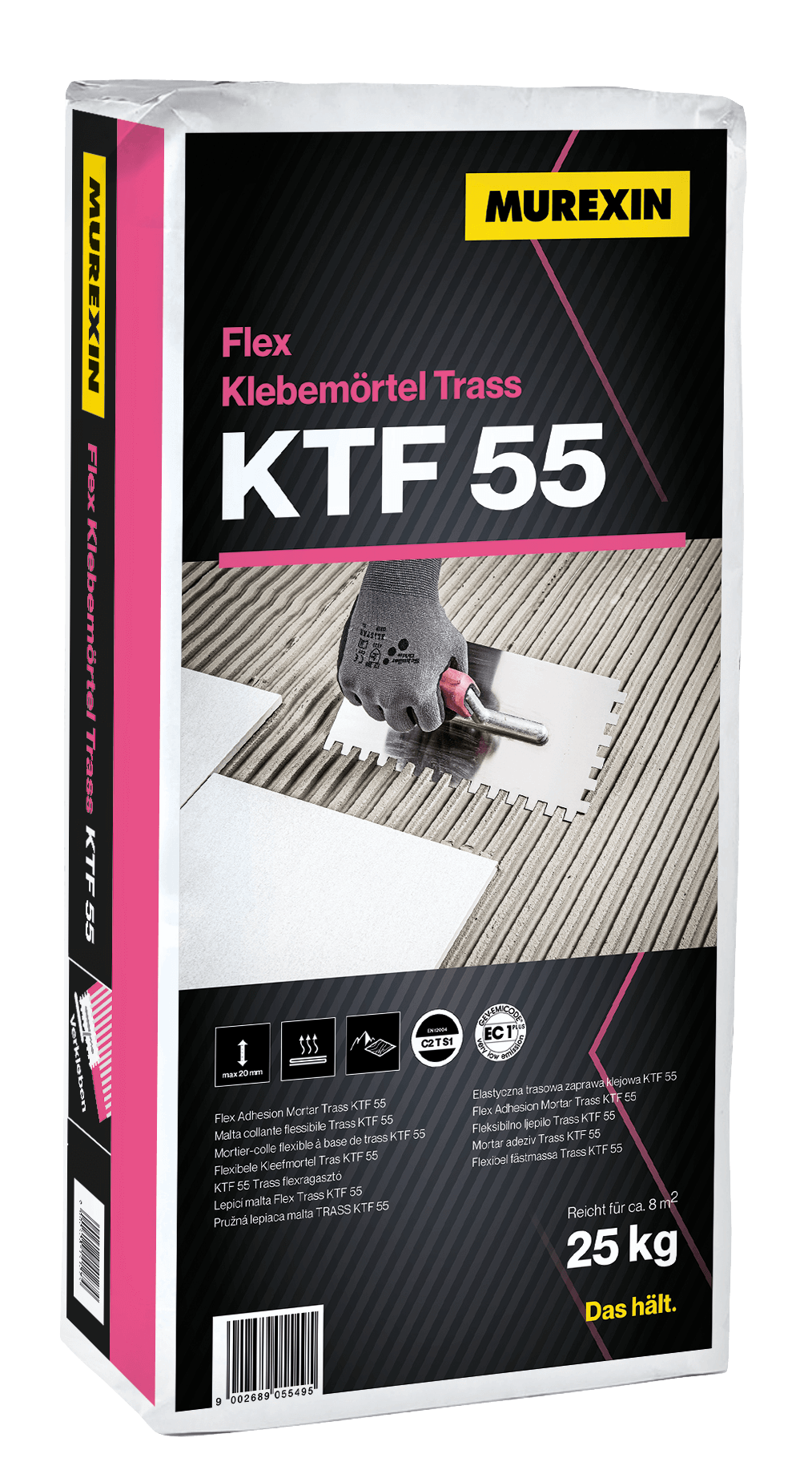 Murexin KTF 55 Trass Flex ragasztóhabarcs