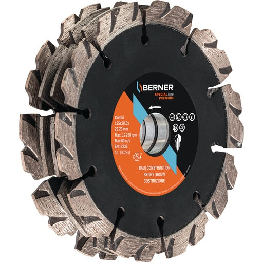 Berner Gyémánt vágókorong falhoronymaróhoz SPECIALline Premium