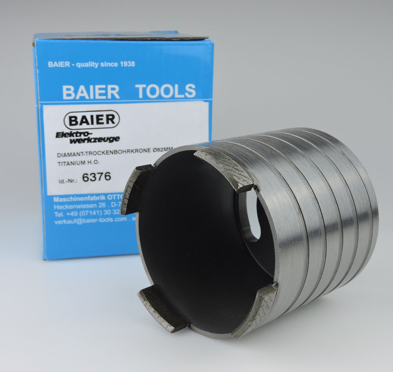 Baier Titanium dobozfúró ∅82, M16 befogatás