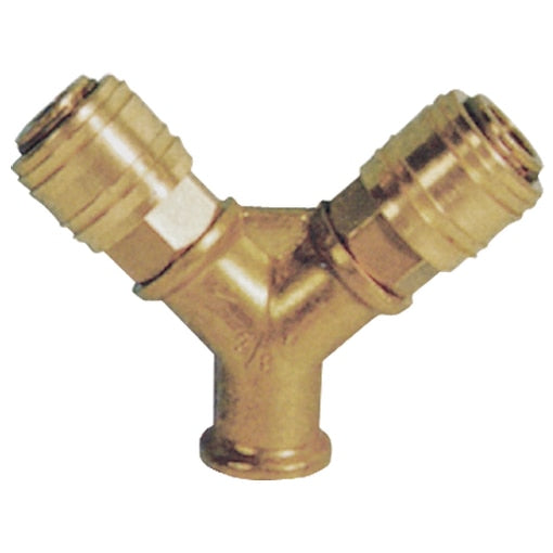 Berner Belső menetes kettős elosztók gyorscsatlakozó karmantyúkkal