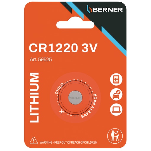 Berner Lítium gombelem – CR sorozat