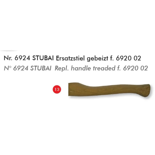 STUBAI Tartalék nyél "Natur" szériához 692002