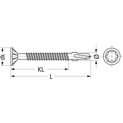 Berner Szárnyas végű önfúró csavar bordákkal