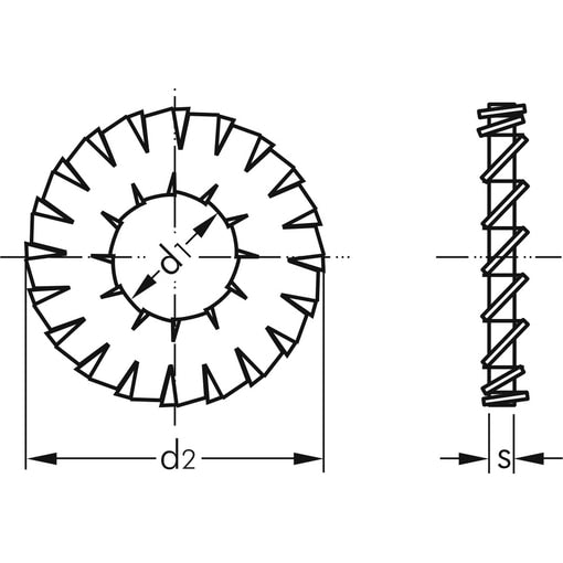 Berner Fogazott alátétek