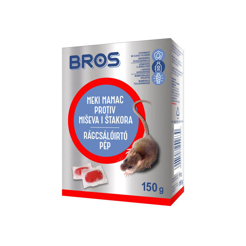 Rágcsálóirtó pép 150g Bros