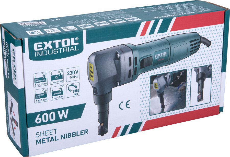 Extol Folyamatos lemezlyukasztógép, lemezvágó, 600W