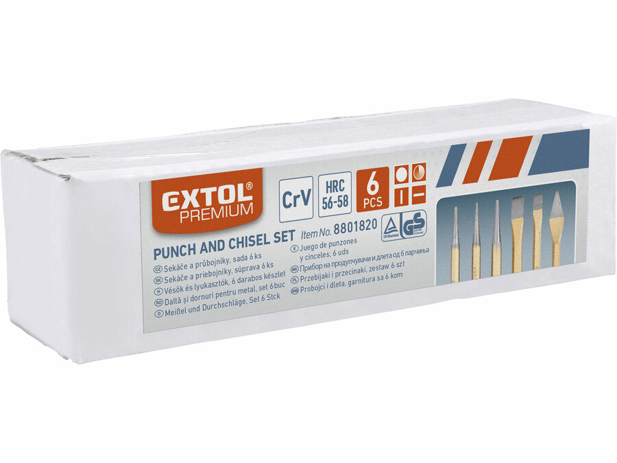 Extol Vésők, lyukasztók és pontozók, 6db-os készlet