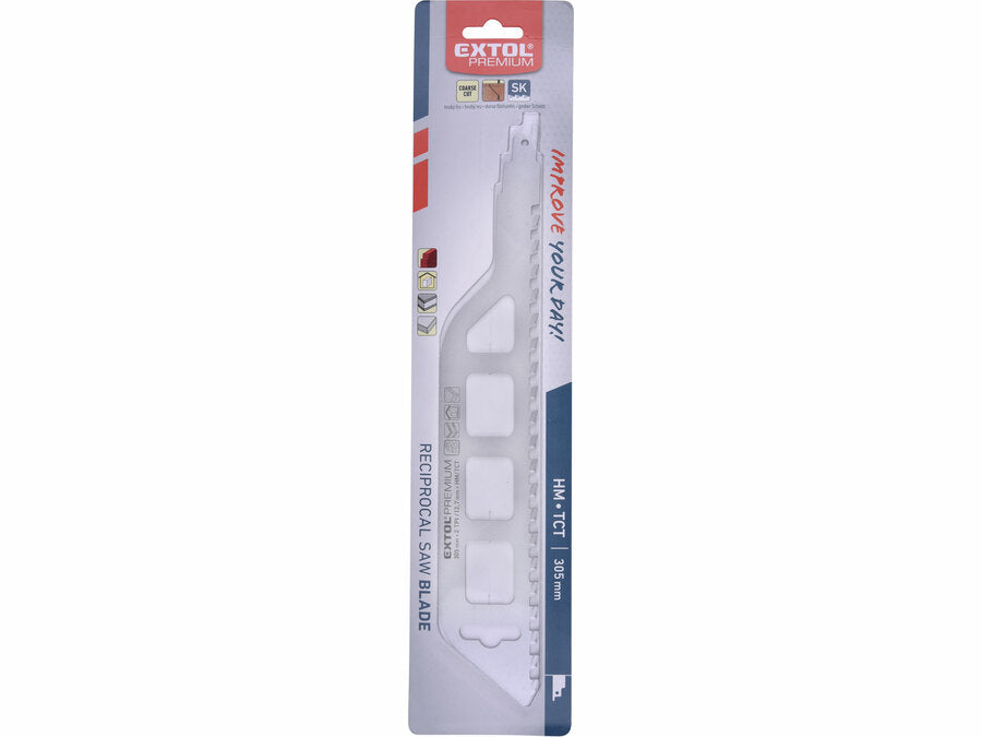 Extol Szablyafűrészlap keményfém fogakkal, 305x50x1,5mm