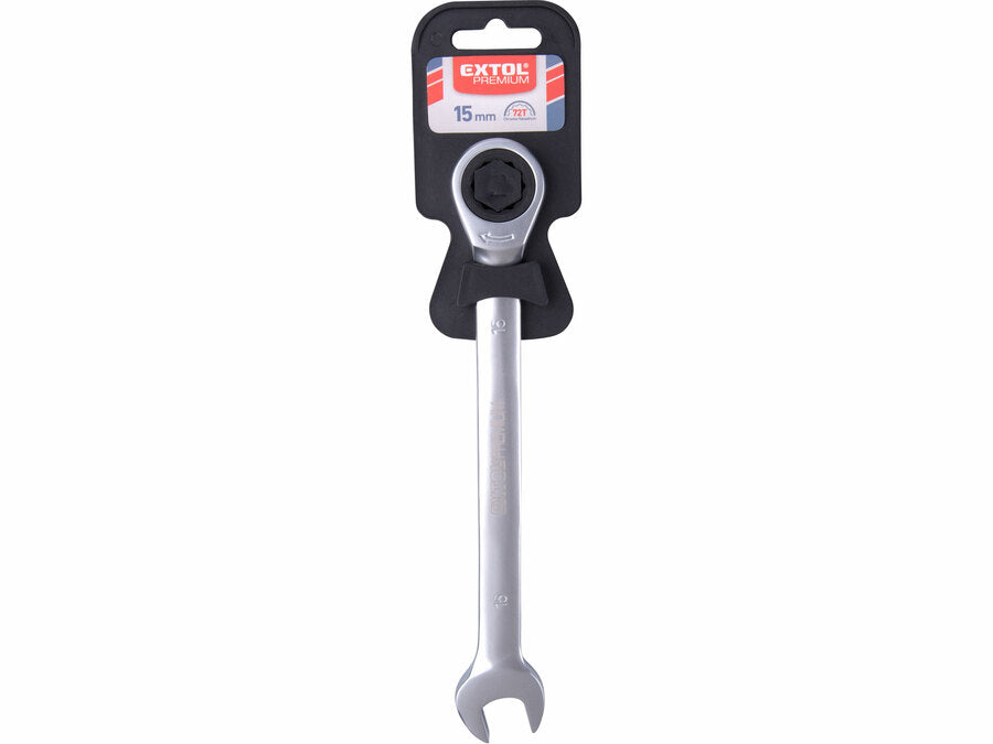 Extol Racsnis csillag-villás kulcs, 72 fogú, 15mm
