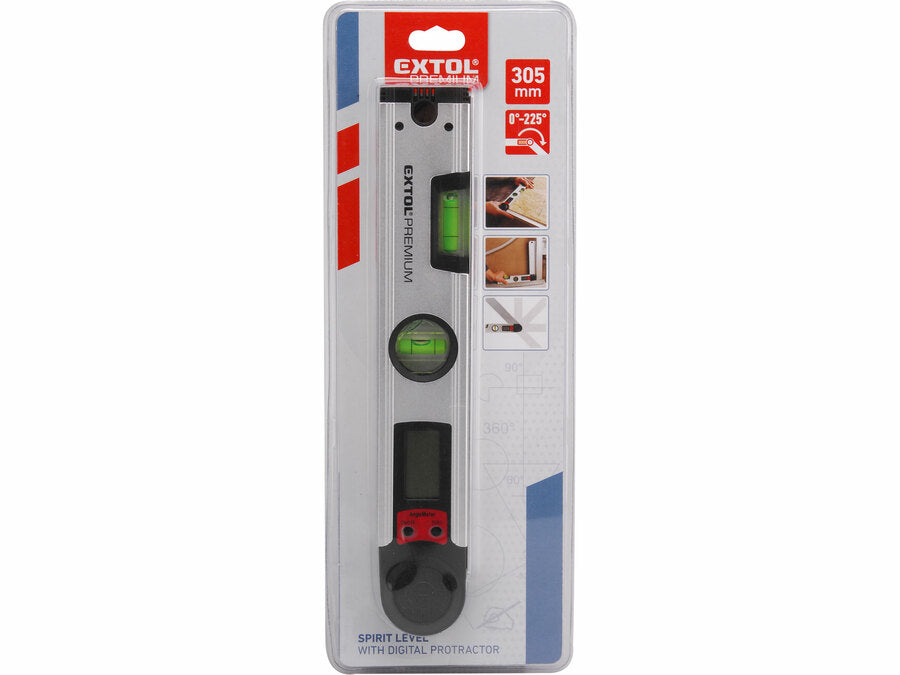 Extol Vízmérték digitális szögmérővel, 305mm