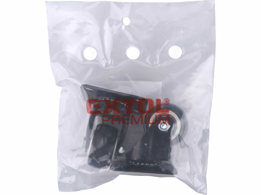 Extol Készülékgörgő 2 db, önbeálló, fekete PVC, 40mm