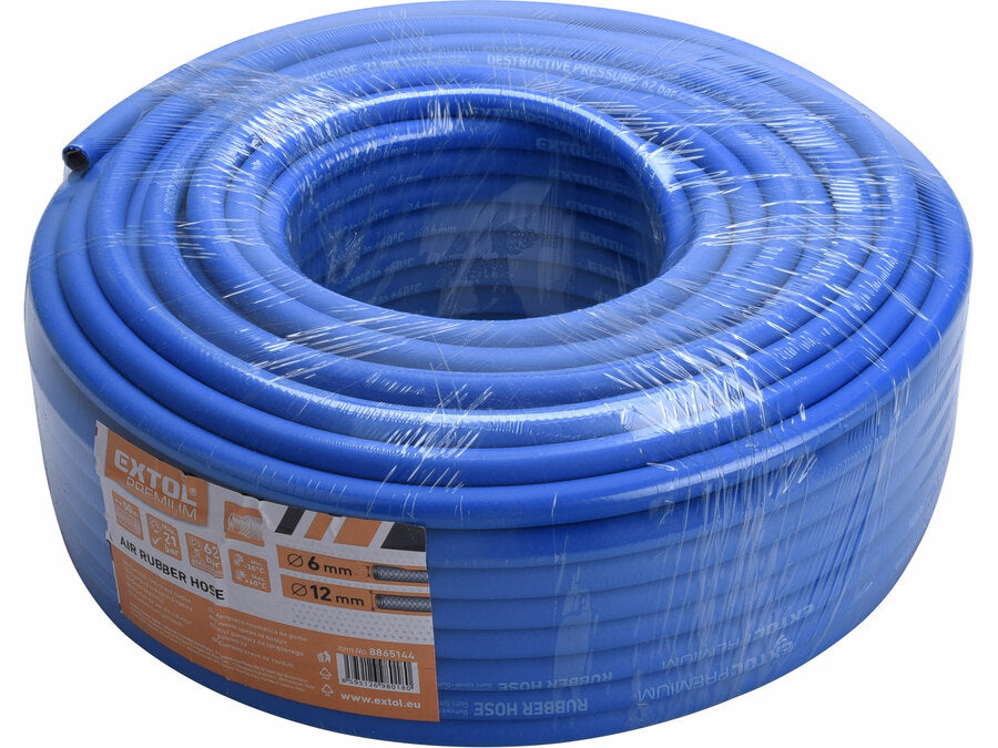 Extol Légtömlő, gumi, 1/4" (6/12mm), 50m