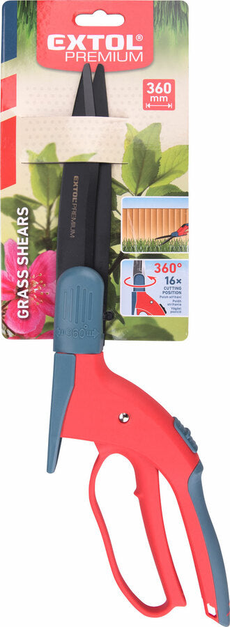 Extol Forgatható fűnyíró olló, 360mm