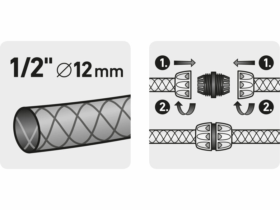 Extol Tömlőösszekötő, 1/2", SÁRGARÉZ