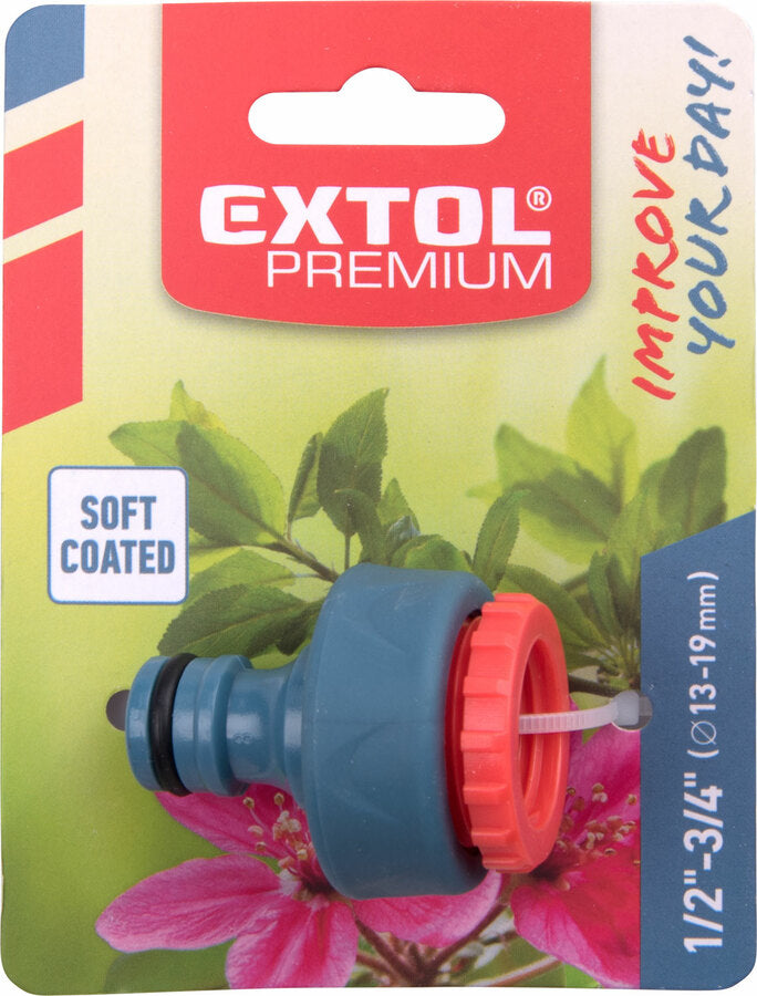 Extol Kuplung csatlakozó, 1/2"-3/4"