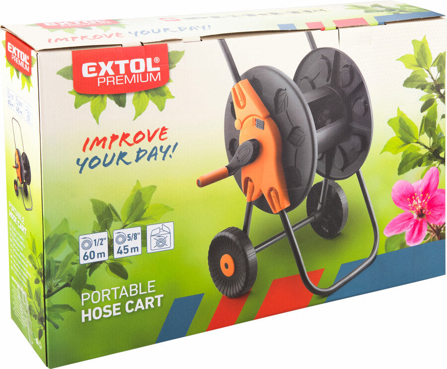 Extol Tömlőkocsi, 1/2“ x 60m