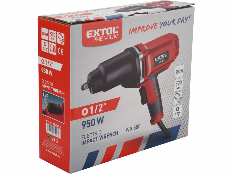Extol Elektromos ütvecsavarozó, 950W, 1/2", 500Nm